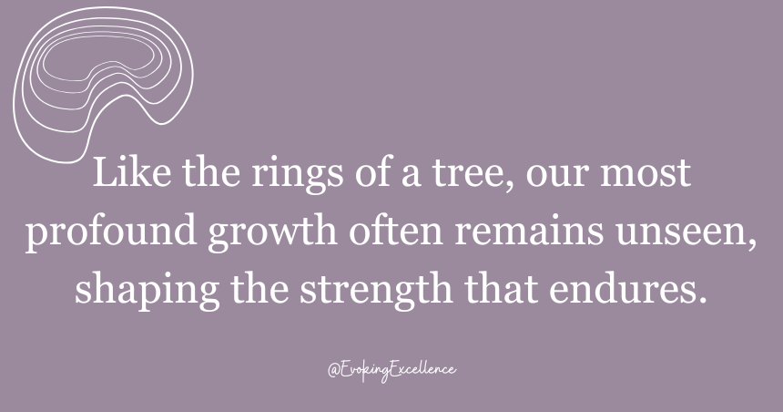 getting older Rings of a tree. blog series evoking excellence