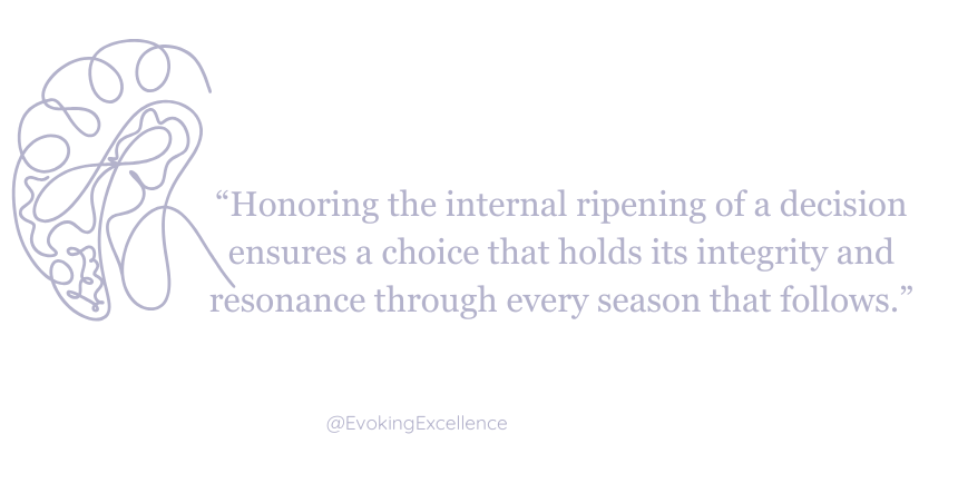 Honoring Slow Decisions — How to Reclaim Your Internal Timing