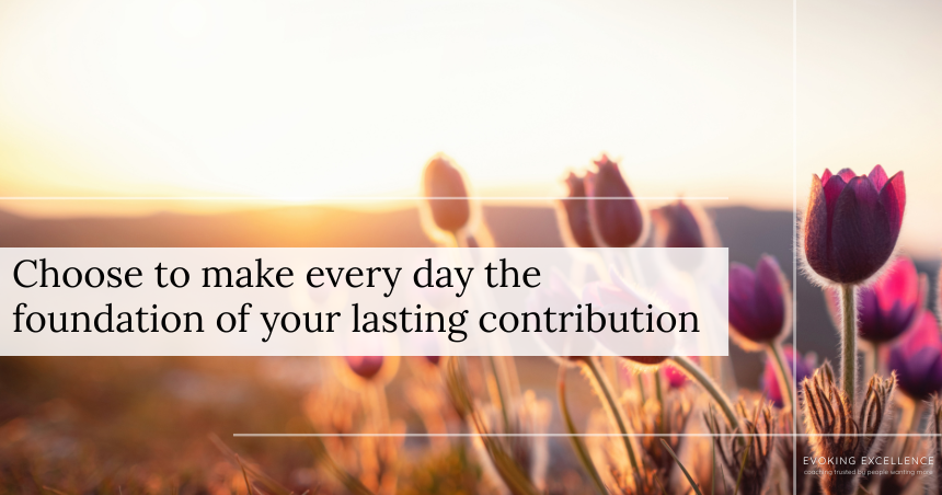 How Your Everyday Actions Leave a Mark Growing older is stepping fully into your story and choosing to live with intention.